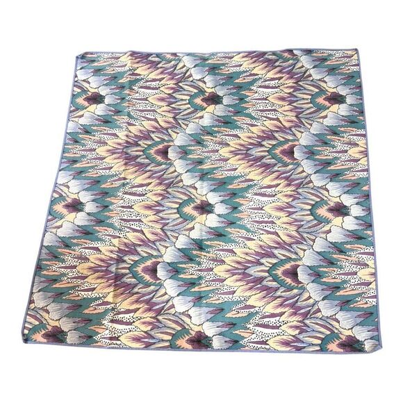 Set Of 6 Lot Soutwest Quilted Abstract Floral Placemats Napkins Vintage Cabin - Picture 7 of 8